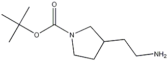 Structure of Tert-Butyl 3-(2-aminoethyl)pyrrolidine-1-carboxylate