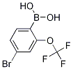 4-Bromo-2-(trifluoromethoxy)phenylboronic acid结构式