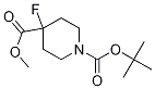 Structure of Methyl 1-Boc-4-fluoropiperidine-4-carboxylate
