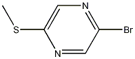 2-溴-5-甲硫基吡嗪结构式