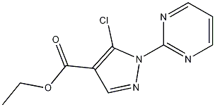 Structure of ethyl 5-chloro-1-(pyrimidin-2-yl)-1H-pyrazole-4-carboxylate