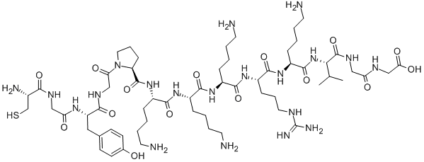 Structure of SV40 NUCLEAR TRANSPORT SIGNAL PEPTIDE ANALOG