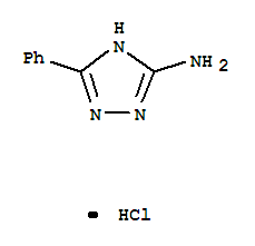 1H-1,2,4-Triazol-5-amine,3-phenyl-, hydrochloride (1:1)结构式