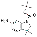 Structure of 1-BOC-6-AMINO-3,3-DIMETHYL-2,3-DIHYDRO-INDOLE
