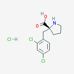 (R)-ALPHA-(2,4-DICHLOROBENZYL)-PROLINE-HCL结构式