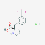 Structure of (R)-ALPHA-(3-TRIFLUOROMETHYL-BENZYL)-PROLINE-HCL