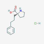 (S)-ALPHA-(3-PHENYL-PROPYL)-PROLINE-HCL结构式