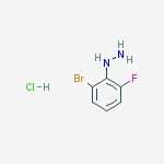 (2-bromo-6-fluorophenyl)hydrazine,hydrochloride结构式