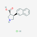 Structure of (3R,4S)-4-(Naphthalen-2-Yl)Pyrrolidine-3-Carboxylic Acid Hydrochloride