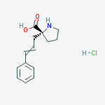 Structure of (R)-ALPHA-(3-PHENYL-ALLYL)-PROLINE-HCL