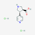 H-trans-DL-b- pro-4-(4-pyridinyl)-OH·HCl结构式