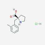 Structure of 2-[(2-methylphenyl)methyl]-D-Proline hydrochloride