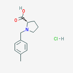 Structure of (S)-alpha-(4-methylbenzyl)-proline-HCl