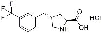 Structure of trans-4-(3-trifluoromethyl-benzyl)-L-proline hydrochloride;(2S,4R)-4-(3-trifluoromethyl)pyrrolidine-2-arboxylic acid hydrochloride