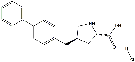 Structure of trans-4-(4-Biphenylmethyl)-L-proline hydrochloride;(2S,4R)-4-(Biphenylmethyl)pyrrolidine-2-carboxylic acid hydrochloride