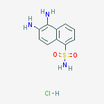 Structure of 1,2-DIAMINO-NAPHTHALENE-5-SULFONAMIDE, HYDROCHLORIDE