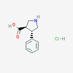 Structure of (+/-)-TRANS-4-PHENYL-PYRROLIDINE-3-CARBOXYLIC ACID HCL