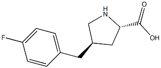 Structure of (2S,4R)-4-(4-Fluorobenzyl)pyrrolidine-2-carboxylic acid