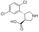 (3S,4R)-4-(2,5-二氯苯基)吡咯烷-3-羧酸结构式