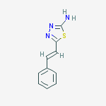 5-[(e)-2-phenylethenyl]-1,3,4-thiadiazol-2-amine结构式
