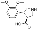 (3S,4R)-4-(2,3-二甲氧基苯基)吡咯烷-3-羧酸结构式