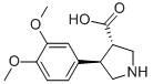 (3S,4R)-4-(3,4-二甲氧基苯基)吡咯烷-3-羧酸结构式