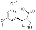 Structure of (3S,4R)-4-(3,5-Dimethoxyphenyl)pyrrolidine-3-carboxylic acid