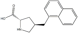 (2S,4R)-4-(naphthalen-1-ylMethyl)pyrrolidine-2-carboxylic acid结构式