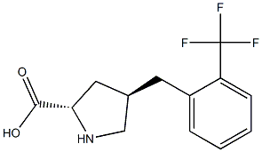 Structure of (2S,4R)-4-(2-(trifluoroMethyl)benzyl)pyrrolidine-2-carboxylic acid