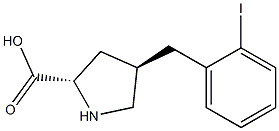 Structure of (2S,4R)-4-(2-Iodobenzyl)pyrrolidine-2-carboxylic acid