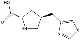 Structure of (2S,4S)-4-(thiazol-4-ylMethyl)pyrrolidine-2-carboxylic acid