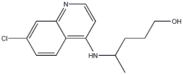 Structure of 4-[(7-Chloro-4-quinolinyl)amino]-1-pentanol