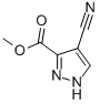 1H-Pyrazole-3-carboxylicacid, 4-cyano-, methyl ester结构式