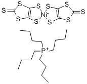 Structure of TETRA-N-BUTYLPHOSPHONIUM BIS(1,3-DITHIOLE-2-THIONE-4,5-DITHIOLATO)NICKEL(III) COMPLEX