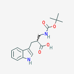 (2s)-2-(1h-indol-3-ylmethyl)-3-[(2-methylpropan-2-yl)oxycarbonylamino]propanoic Acid结构式
