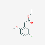 Ethyl 2-(5-chloro-2-methoxyphenyl)acetate结构式