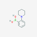 Structure of 2-(1-PIPERIDINYL)PHENYLBORONIC ACID