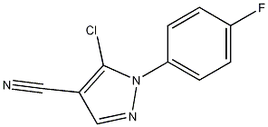 Structure of 5-chloro-1-(4-fluorophenyl)-1H-pyrazole-4-carbonitrile