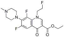 Structure of 6,8-Difluoro-1-(2-fluoroethyl)-7-(4-methyl-1-piperazinyl)-4-oxo-1,4-dihydroquinoline-3-carboxylic acid ethyl ester