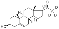 Structure of 17ALPHA-HYDROXYPREGNENOLONE-21,21,21-D3
