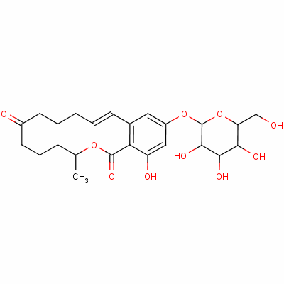 Structure of zearalenone-4-glucopyranoside