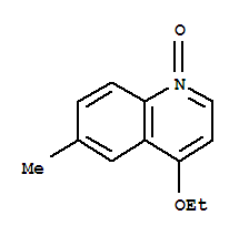 Structure of QUINOLINE,4-ETHOXY-6-METHYL-,1-OXIDE