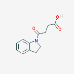 Structure of 4-(2,3-Dihydroindol-1-yl)-4-oxo-butyric acid