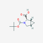 Structure of (1r,2s,5s)-3-{[(2-methyl-2-propanyl)oxy]carbonyl}-3-azabicyclo[3. 1.0]hexane-2-carboxylic Acid