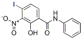 2-羟基-N-(4-碘苯基)-3-硝基-苯甲酰胺结构式