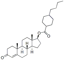 Structure of testosterone 4-n-butylcyclohexylcarboxylic acid
