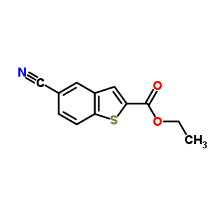 Structure of ethyl 5-cyano-1-benzothiophene-2-carboxylate