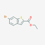 Structure of Benzo[b]thiophene-2-carboxylic acid, 6-bromo-, ethyl ester
