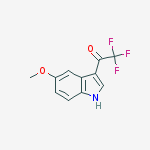 Structure of 2,2,2-Trifluoro-1-(5-methoxy-1H-indol-3-yl)-ethanone