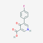 Structure of 5-(4-fluorophenyl)-4-oxo-1,4-dihydropyridine-3-carboxylic acid